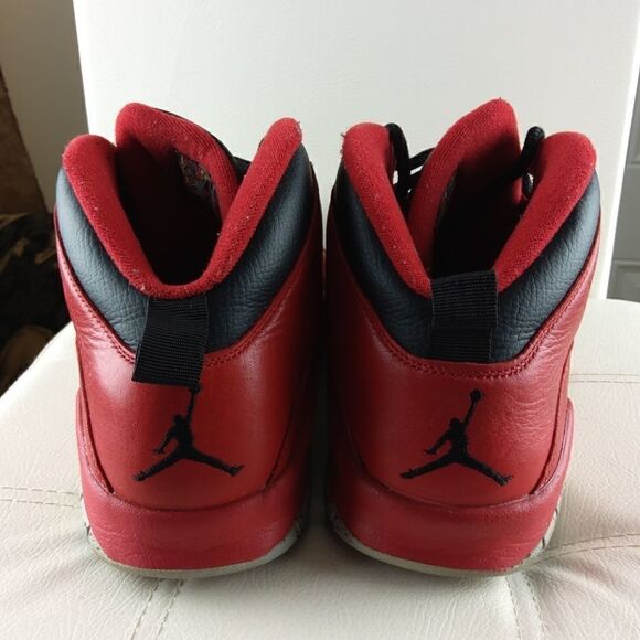 ? Air Jordan 10 retro black and red athletic shoes main image 11